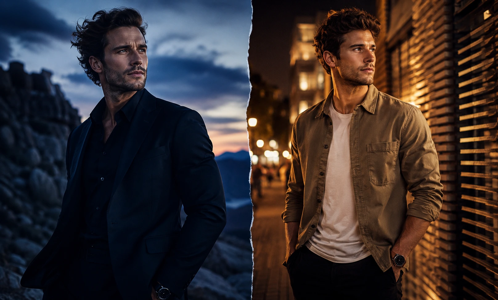 Dior Sauvage vs Afnan Modest Une comparison showing a premium original fragrance vibe versus an affordable alternative choice for men