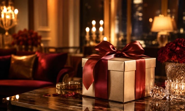 Elegant luxury gift box representing whether Baccarat Rouge 540 is a good gift