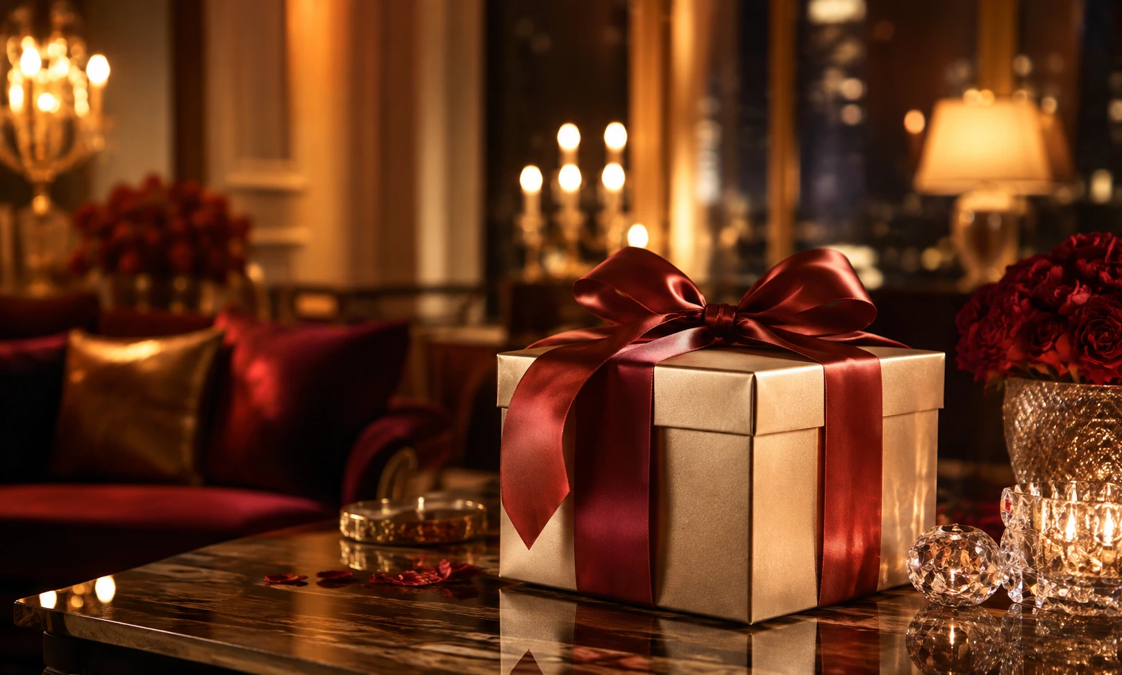 Elegant luxury gift box representing whether Baccarat Rouge 540 is a good gift